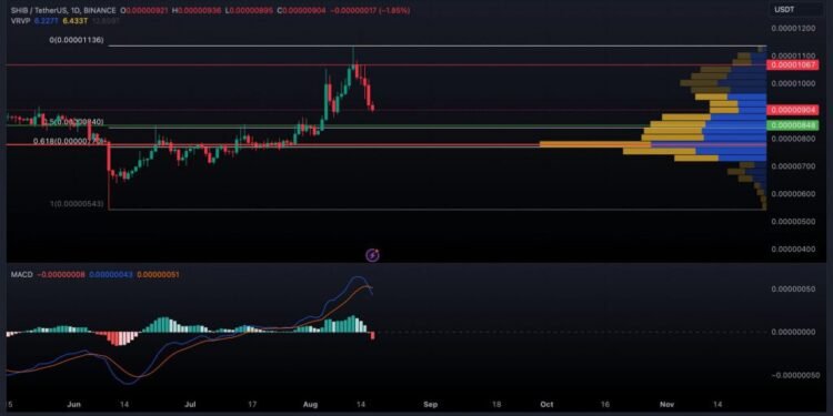 SHIB Could Fall to $0.00000850 Before Bouncing Back
