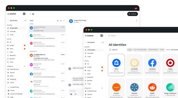 Cloaked manages your logins with proxy emails, phone numbers and a built-in password manager