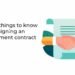 Five Things to Know Before Signing an Employment Contract
