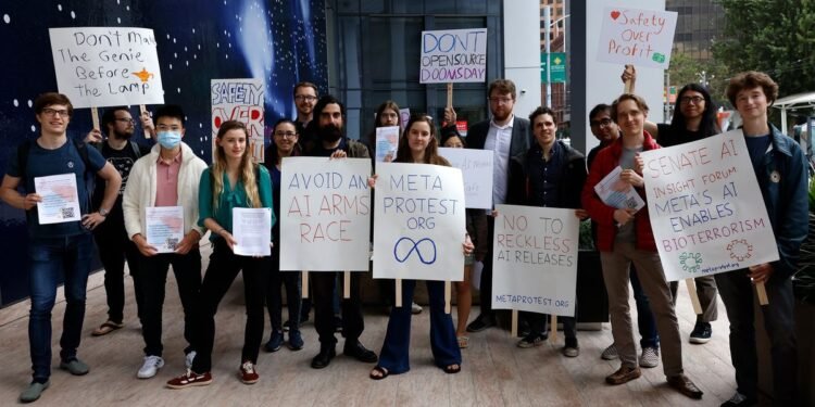 Protesters Decry Meta’s “Irreversible Proliferation” of AI