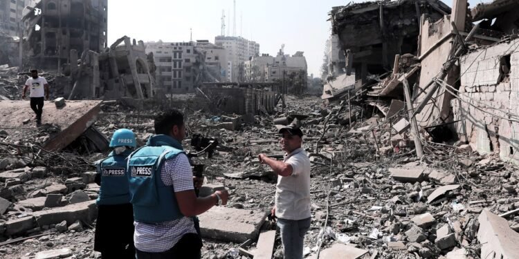 Reporters in Gaza Turn to Radios and Generators to Keep the News Moving