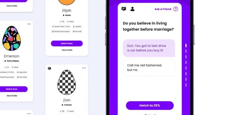 Dating app Hatched brings its hidden profile concept to the East Coast, launches new paid features