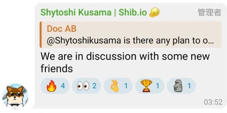 Shytoshi Kusama Discussing to Get Shibarium on CEXs