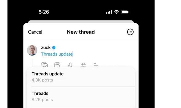 Threads starts testing hashtags…without the hash