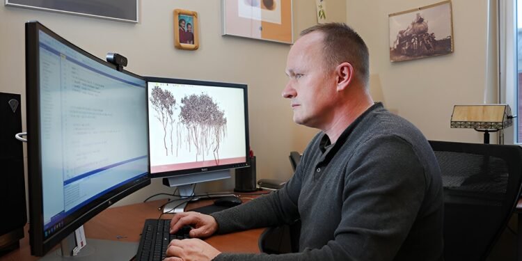 AI learns to simulate how trees grow and shape in response to their environments