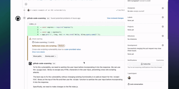 GitHub’s latest AI tool can automatically fix code vulnerabilities