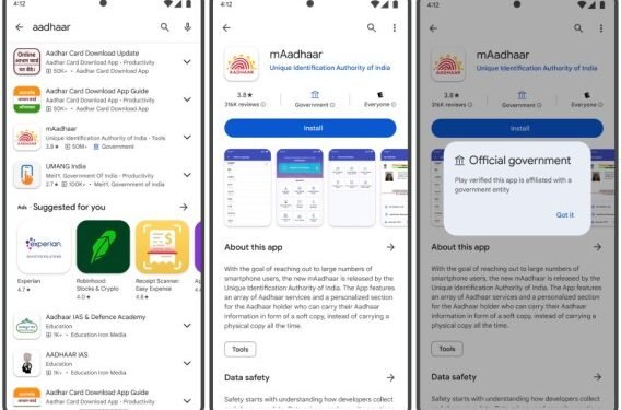 Google will now show labels in Play Store to denote official government apps