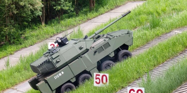 Taiwan Unveils New Eight-Wheeled Fighting Vehicle Prototype