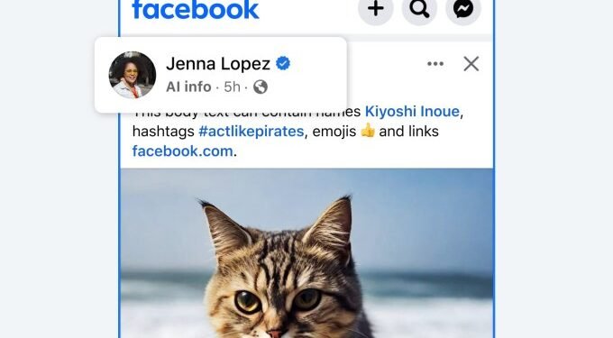 Meta changes its label from ‘Made with AI’ to ‘AI info’ to indicate use of AI in photos