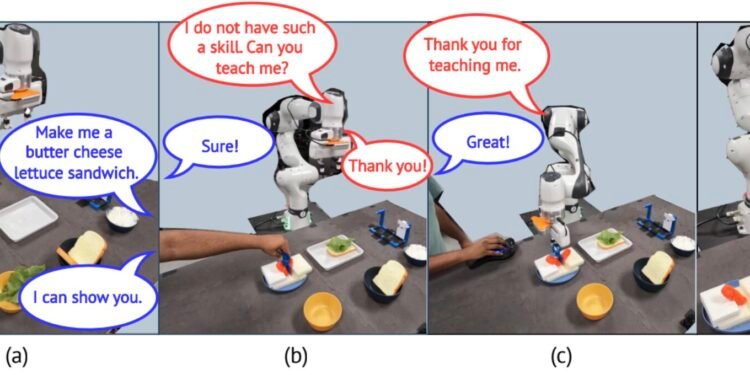 Computational approach could continually teach robots new skills via dialogue