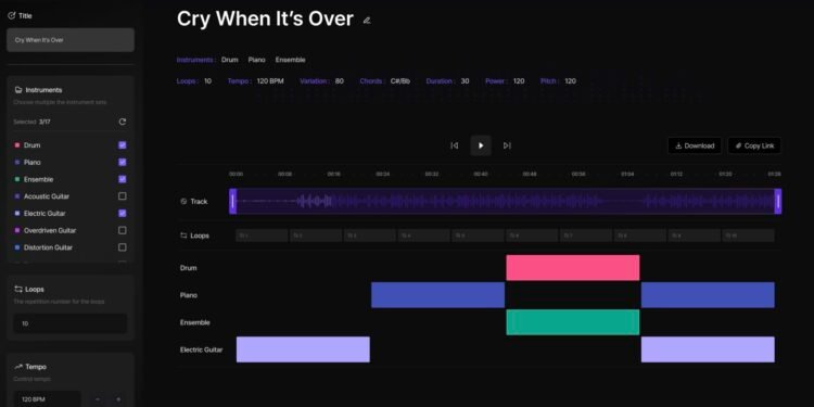 A new model for symbolic music generation using musical metadata