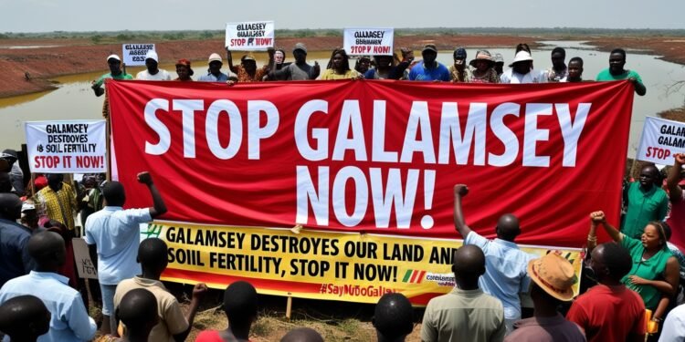 Ghanaians demand end to illegal gold mining in ongoing protests
