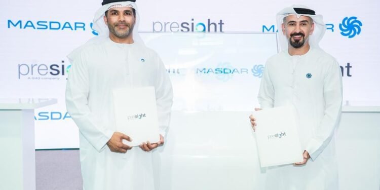 Masdar and Presight sign agreement to develop AI asset management tool