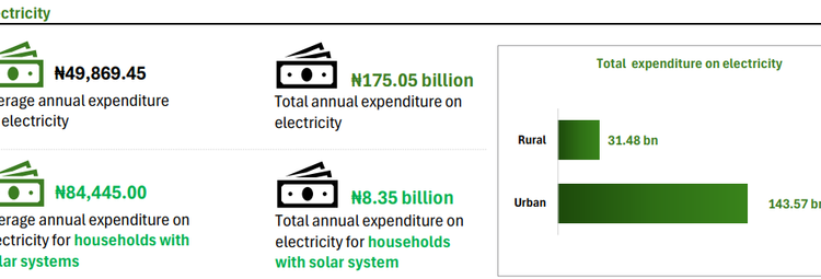 Top 5 most used energy sources in Nigerian households