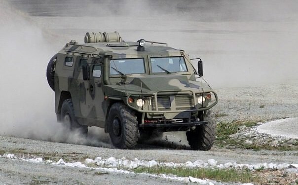 Equatorial Guinea operating Russian-made GAZ Tigr tactical vehicle