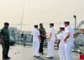 Indian Navy Krivak III class guided missile frigate visits Nigeria