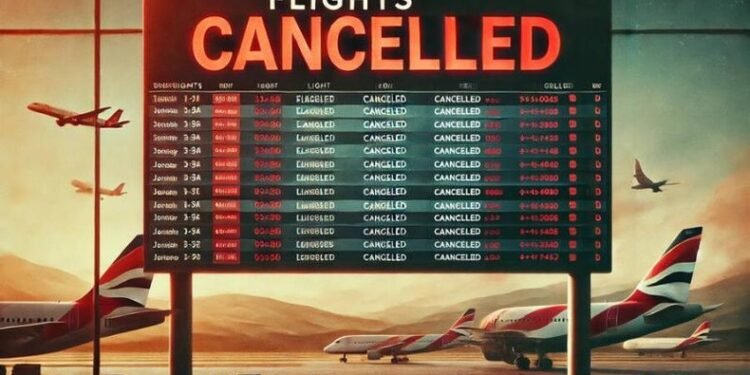 Top 5 African airlines with the highest flight cancellations in 2024