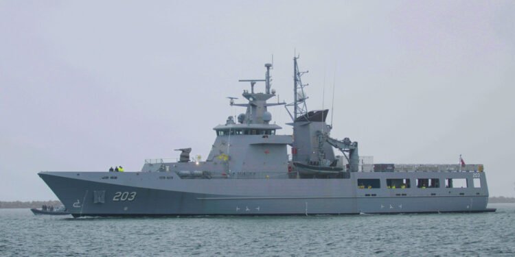 Australia Accepts First Arafura Offshore Patrol Vessel