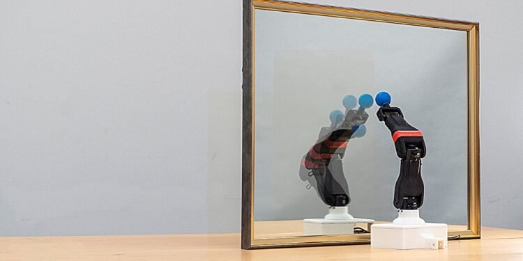 Robots learn how to move by watching themselves