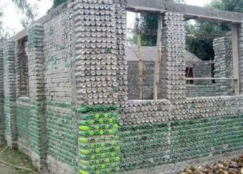 AIWES Applauds Innovative Toilet Construction Project Utilizing Plastic Bottles