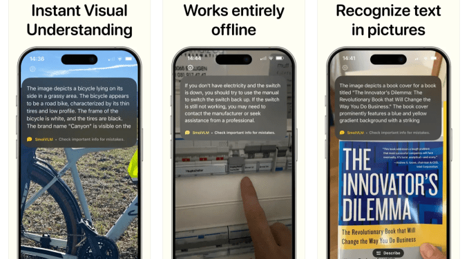 Hugging Face’s new iOS app taps AI to describe what you’re looking at