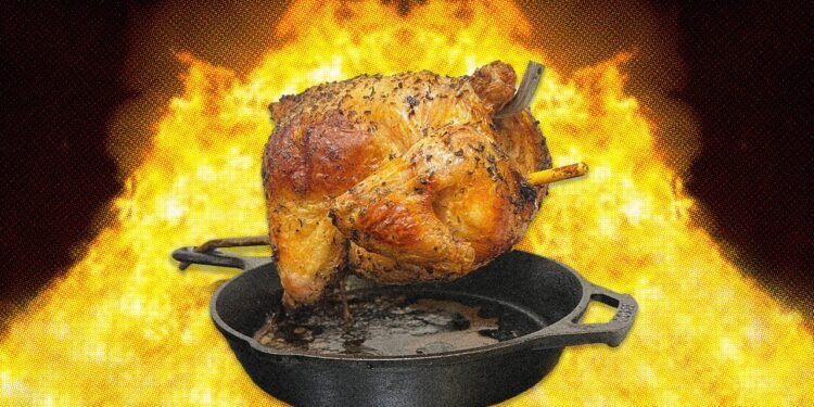 If You Like to Get Nerdy in the Kitchen, Try Roasting a Chicken on a Stick