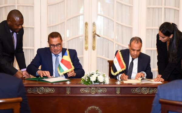 Seychelles and Egypt heighten diplomatic ties through official visit in Cairo by Mr. Sylvestre Radegonde, Minister for Foreign Affairs and Tourism
