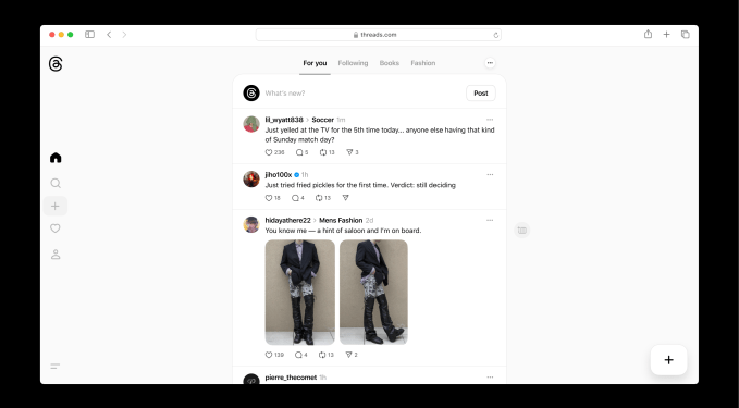Threads officially moves to Threads.com and updates its web app