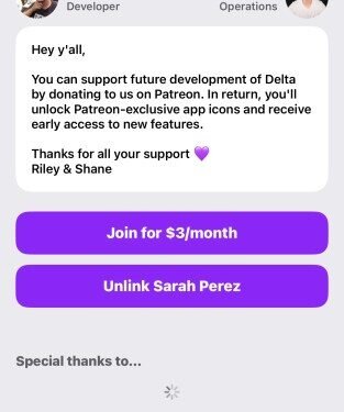 Delta debuts its Patreon-supported gaming app update after US App Store policy change