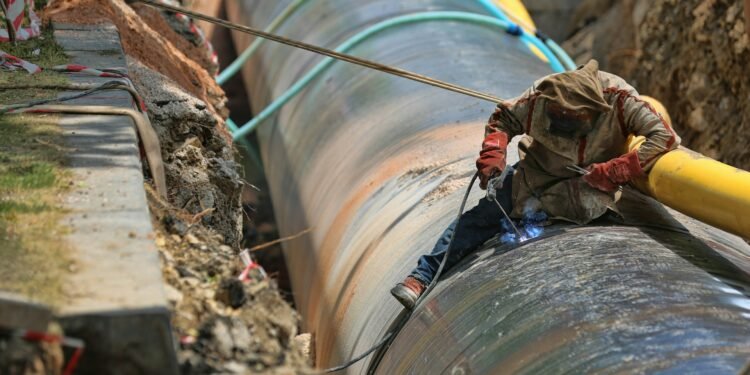East African crude oil pipeline project reaches 58% completion
