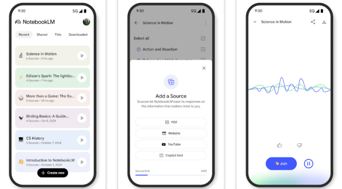 Google launches stand-alone NotebookLM app for Android