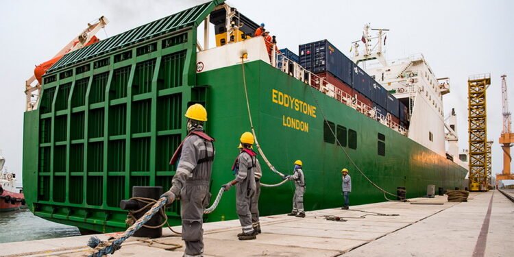 Military sealift vessel Eddystone visits South Africa