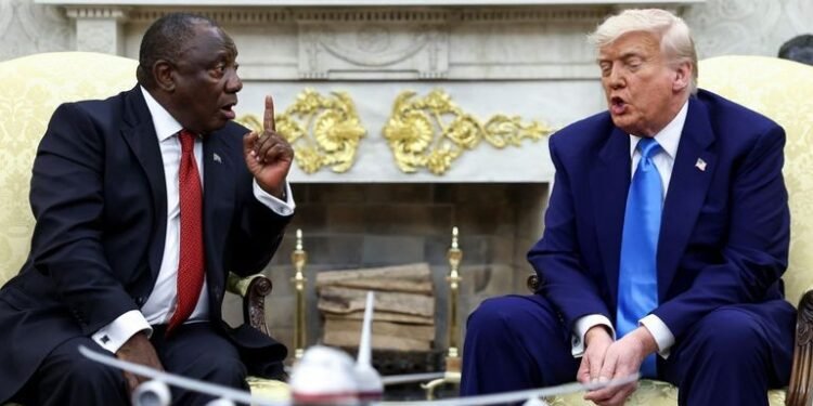 South African white residents condemn White House interference