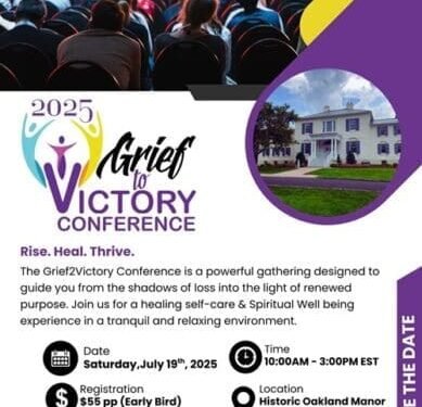 Invitation to Grief to Victory Conference on July 19th, 2025