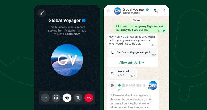 Meta adds business voice calling to WhatsApp, explores AI-powered product recommendations