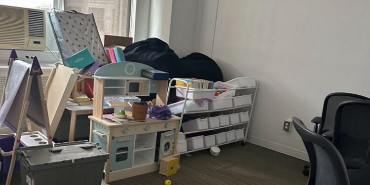 Photos: Here Are the Piles of Used Bedding and Children’s Play Sets Left Near DOGE’s Old Offices