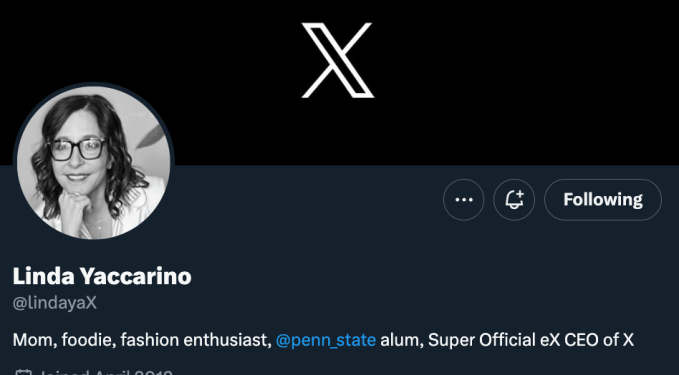 They took away Linda Yaccarino’s blue check!