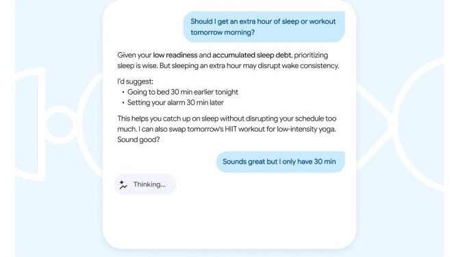 Google announces new AI-powered personal health and fitness coach for Fitbit