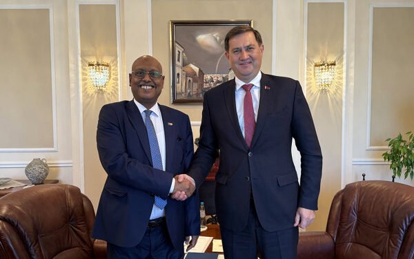 Minister of Foreign Affairs of Belarus M.Ryzhenkov meets the Ambassador of Sudan