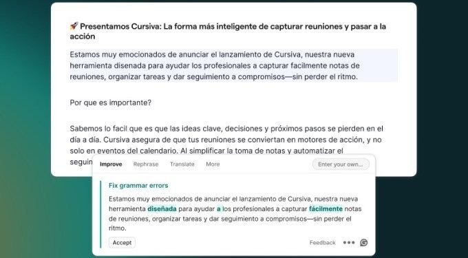 Grammarly now offers spelling and grammar check for five more languages