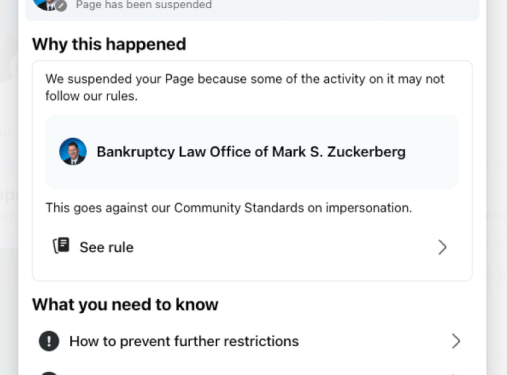 Mark Zuckerberg sues Mark Zuckerberg