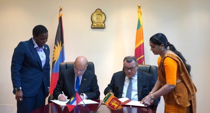 Antigua – Barbuda and Sri Lanka establish diplomatic relations