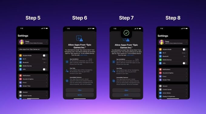 Epic Games says Apple’s new install process cuts user drop-offs by 60%