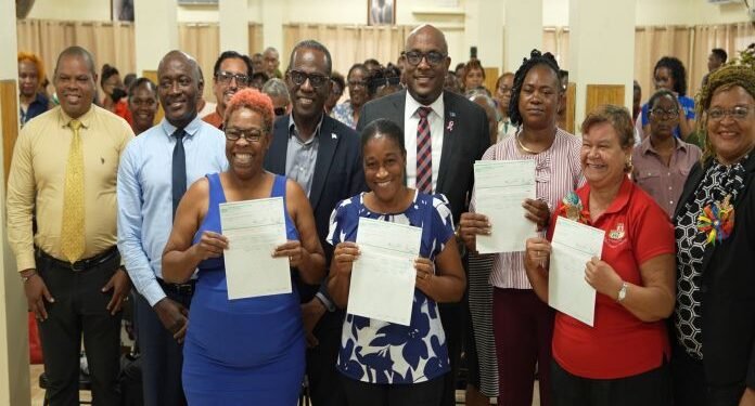 Prime Minister Pierre delivers financial support to registered private preschools and parents