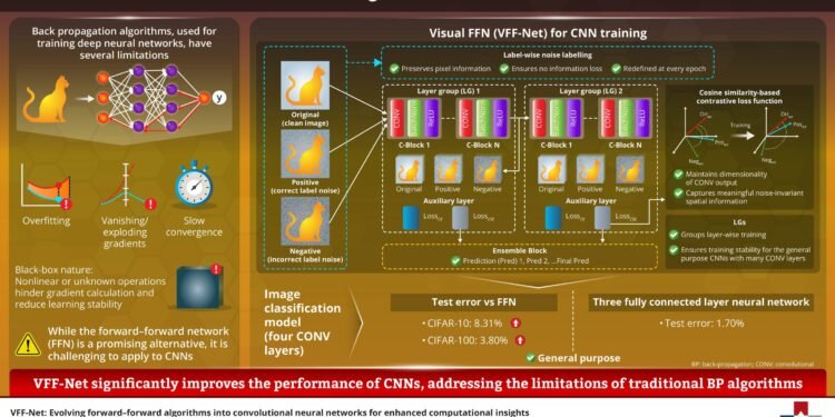 VFF-Net algorithm provides promising alternative to backpropagation for AI training