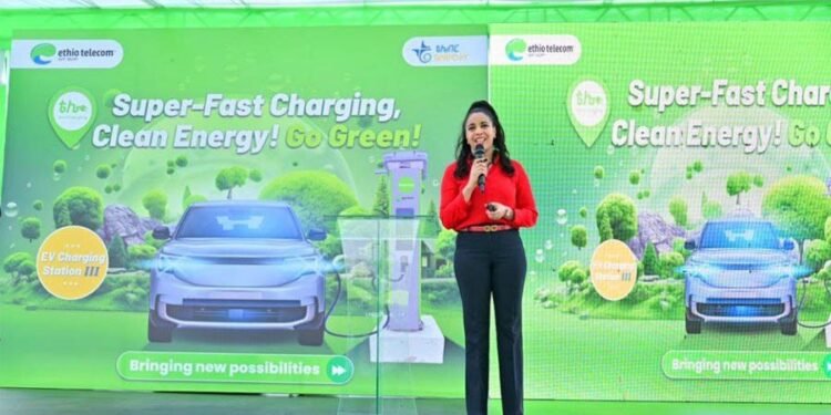 Ethio telecom Launches Third AI-Powered EV Supercharger in Addis Ababa