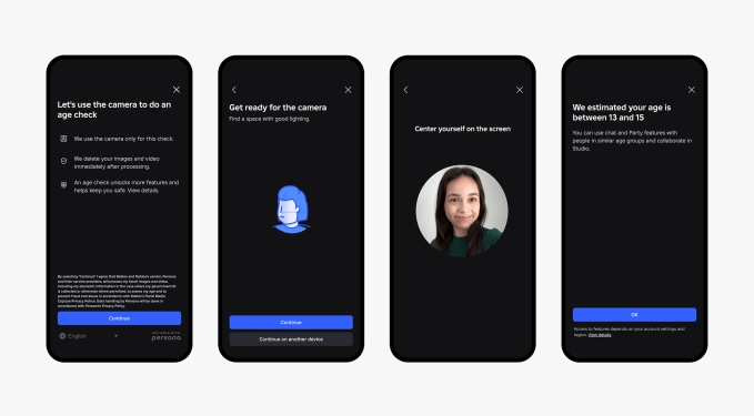 Roblox will require all users to perform age-checks to access chat from January