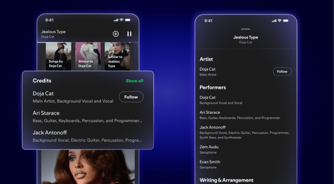 Spotify’s new features let listeners explore the people and stories behind their favorite music
