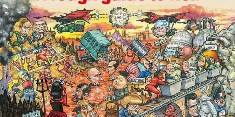 The Dire Predictions and Cryptic Symbols on The Economist’s 2026 “The World Ahead” Edition