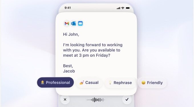 Willow’s voice keyboard lets you type across all your iOS apps — and actually edit what you said
